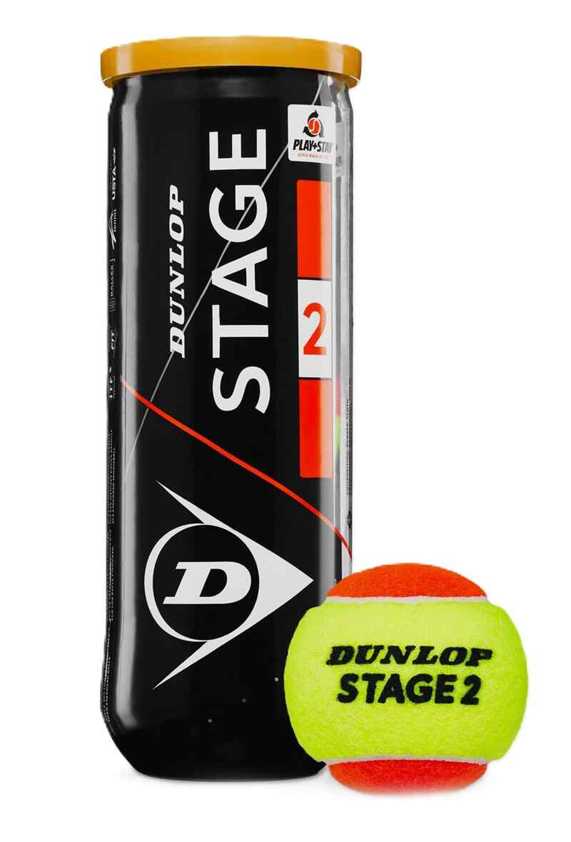 Dunlop- ჩოგბურთის ბურთი 3 ცალი Dunlop Stage 2