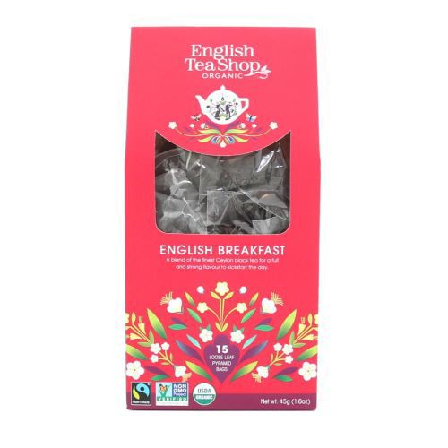 English Tea shop - ორგანული შავი ჩაი / English Tea Shop / English Breakfast პირამიდა 6*45გ