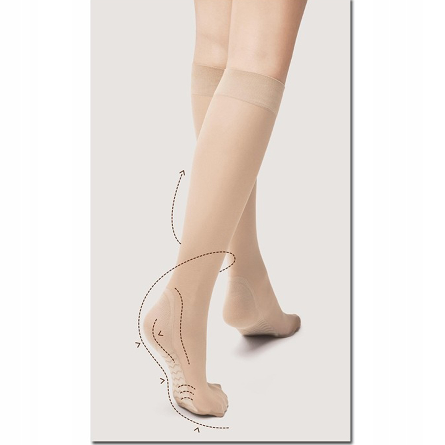 FIORE წინდა მაღალი MASSAGE / 20 დენი / ღია კრემისფერი (ფიორე)