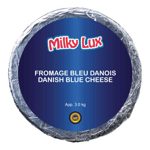 დანიური ლურჯი ყველი /Milky Lux / 1 კგ / 100 გრ