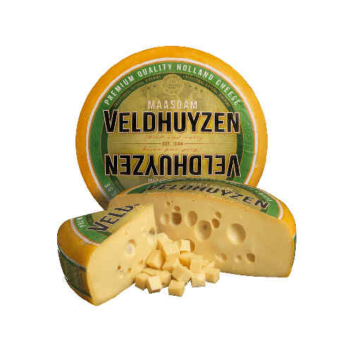 ყველი 45 % მაზდამი მთლიანი თავი /Veldhuyzen Kaas/ წონის /500.00გრ