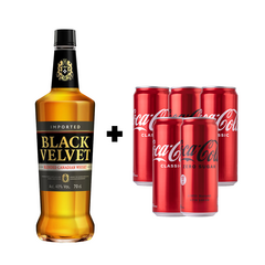 Black Velvet 0.7 L + 5x Coca-Cola (Classic/Zero)
