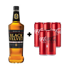 Black Velvet 1 L + 5x Coca-Cola (Classic/Zero)