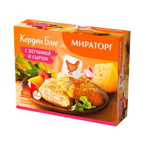 შნიცელი/მირატორგ/კორდონ ბლუ/ ლორითა და ყველით 10*405 გ