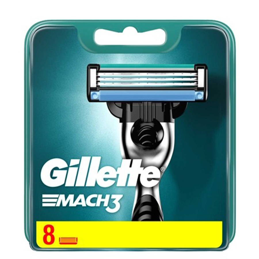 GILLETTE MACH 3 საპარსი პირი 8 ც (ჯილეტი)