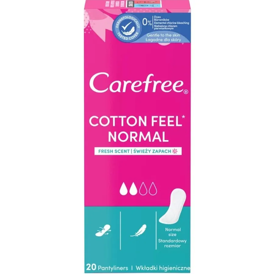 CAREFREE ყოველდღიური ჰიგიენური საფენი 20ც/3574660067613