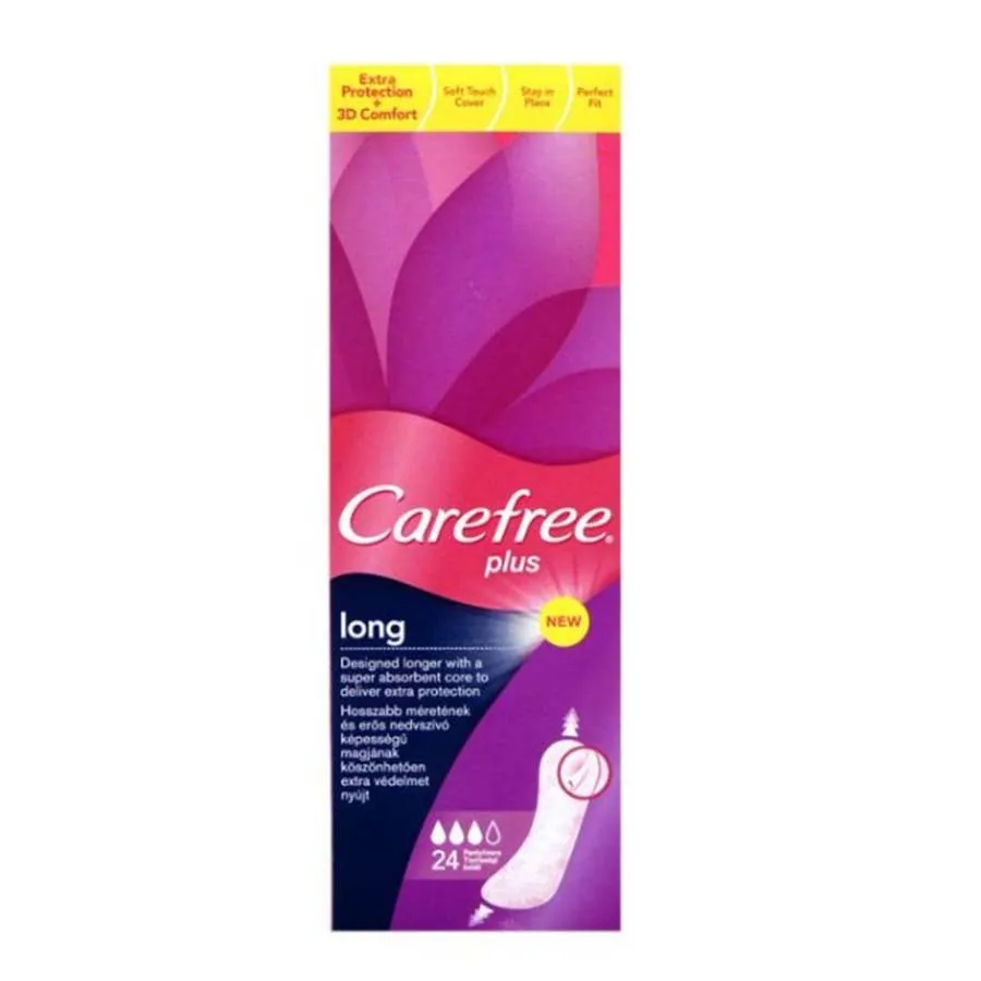 CAREFREE long ყოველდღიური ჰიგიენური საფენი 24 ც (ქეარფრი)