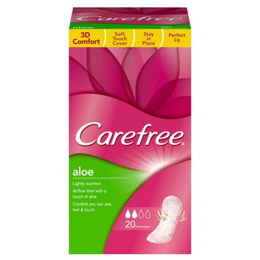 CAREFREE Aloe ყოველდღიური ჰიგიენური საფენი 20ც/3574661486123