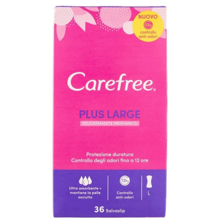 CAREFREE Plus ყოველდღიური ჰიგიენური საფენი 36 ც (ქეარფრი)