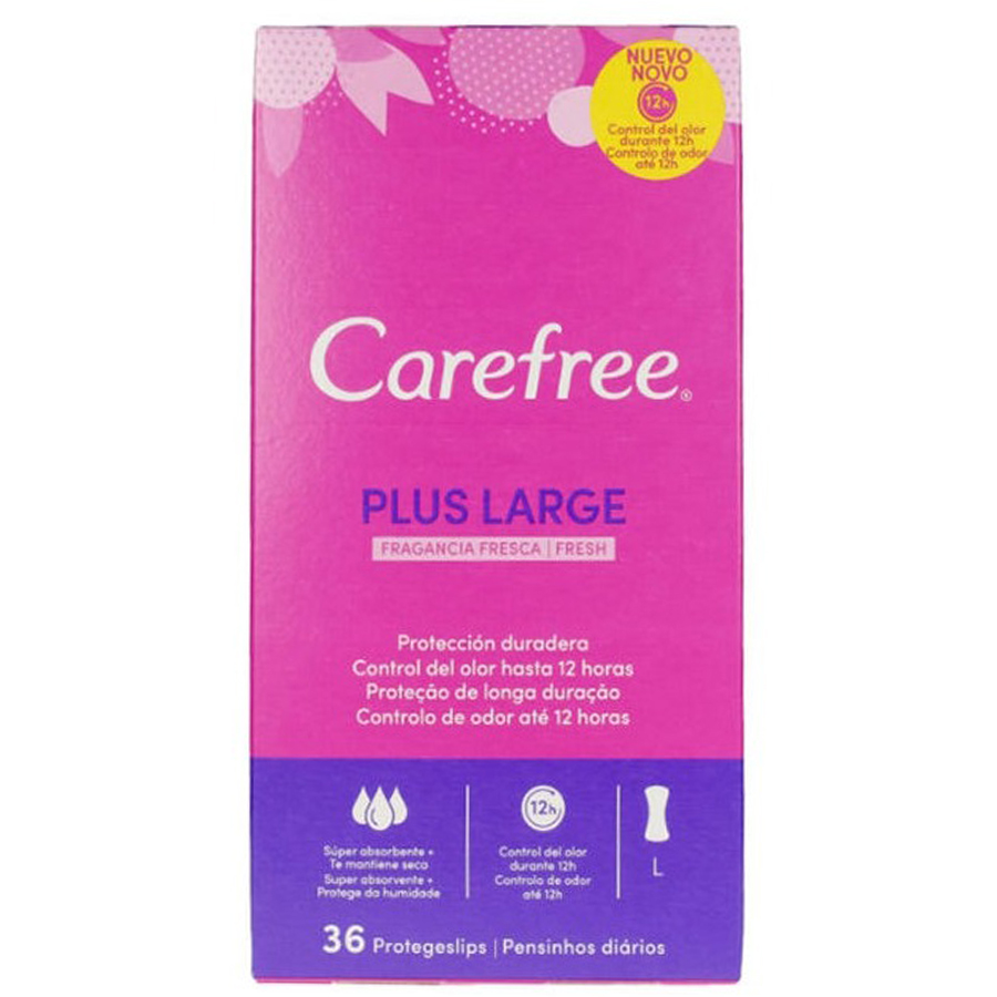 CAREFREE Plus ყოველდღიური ჰიგიენური საფენი 36 ც (ქეარფრი)