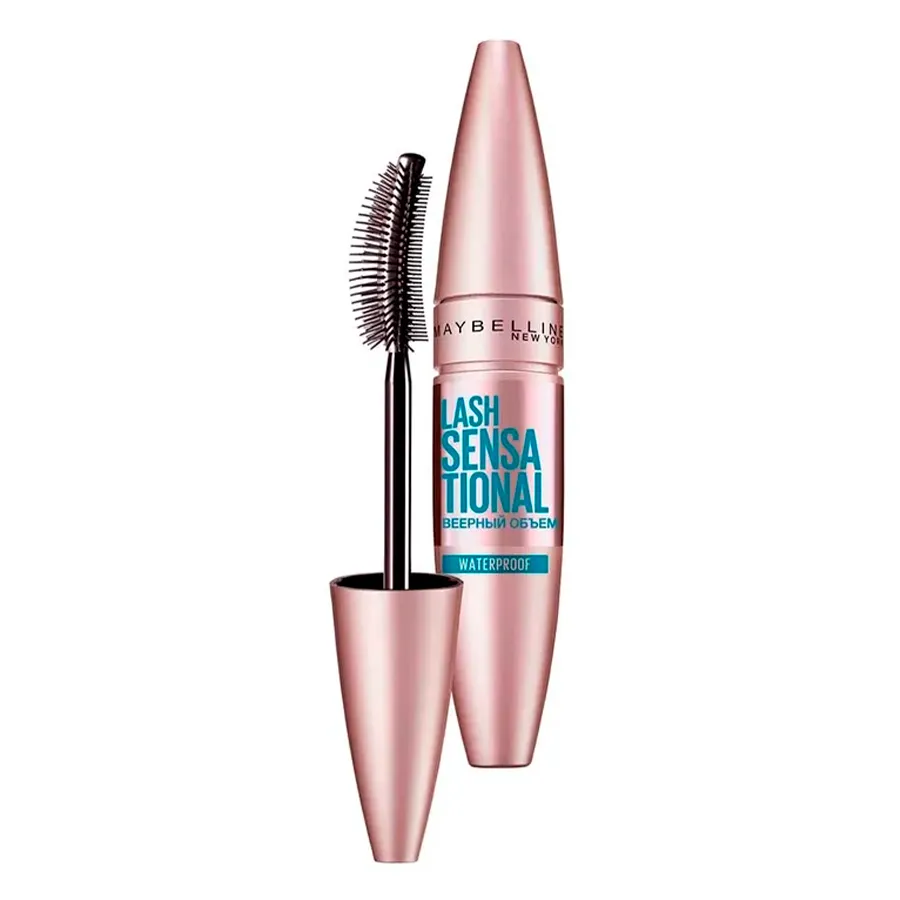 MAYBELLINE Lash Sensational შავი წყალგამძლე ტუში (მეიბილაინი)