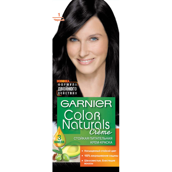 გარნიერი თმის საღებავი Color Natural N1 110 მლ/3600540676719 1ც