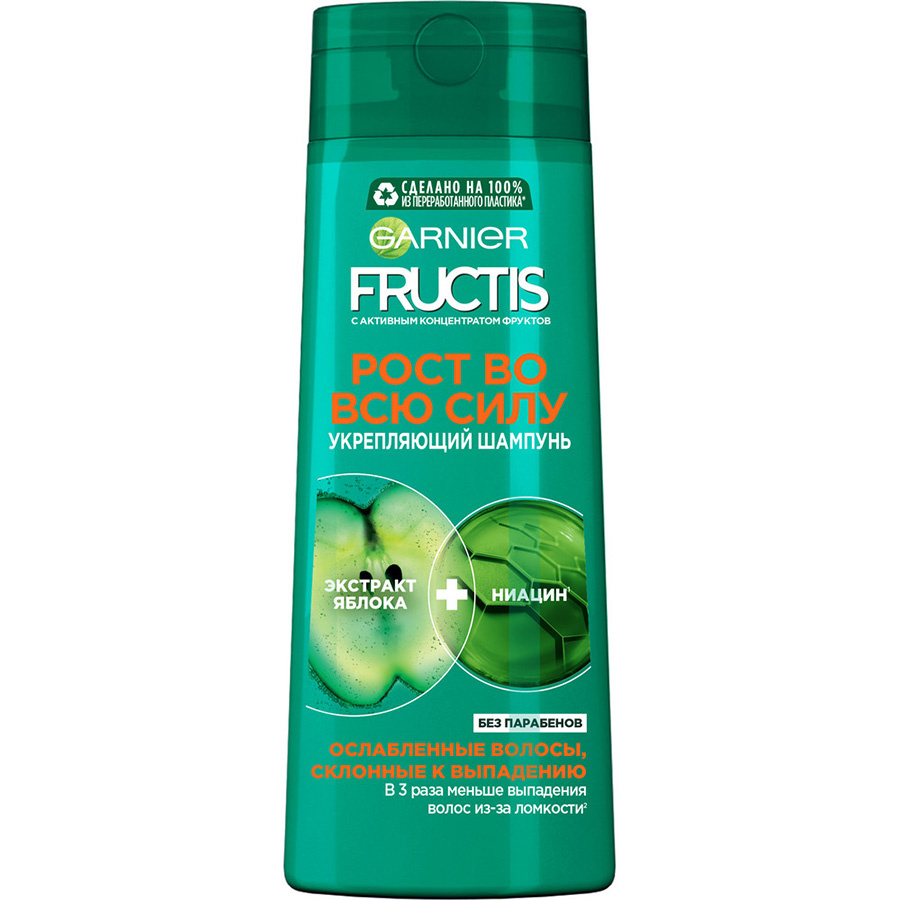 FRUCTIS შამპუნი თმის ცვენის საწინააღმდეგო-250მლ/3600541775848