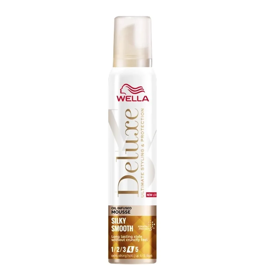 WELLA DELUXE თმის მუსი აბრეშუმი გლუვი 200 მლ (ველა)
