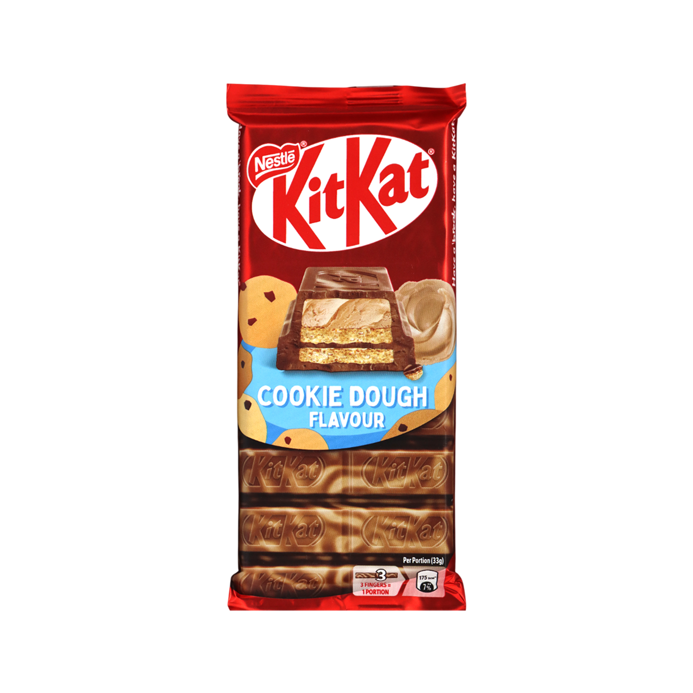 Nestlé KitKat Cookie Dough შოკოლადის ბატონი, 99 გ