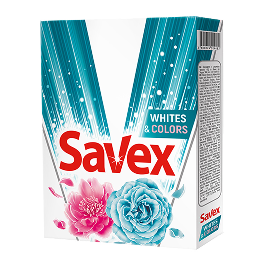 SAVEX WHITES & COLORS უნივერსალური სარეცხი ფხვნილი 400 გრ (სავექსი)