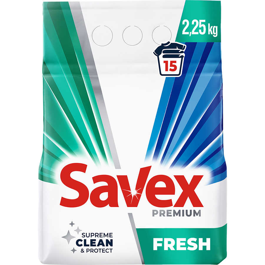 SAVEX სარეცხი ფხვნილი ფრეში 2250 გრ (სავექსი)
