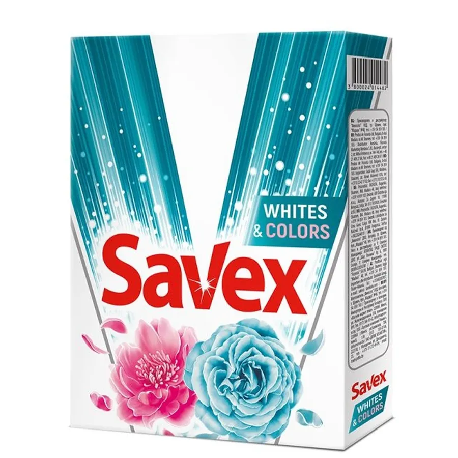 SAVEX სარეცხი ფხვნილი თეთრი და ფერადი ხელით რეცხვა 300 გრ (სავექსი)