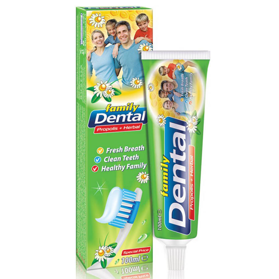 DENTAL კბილის პასტა Dental Family პროპოლისი 100 მლ (დენტალ)