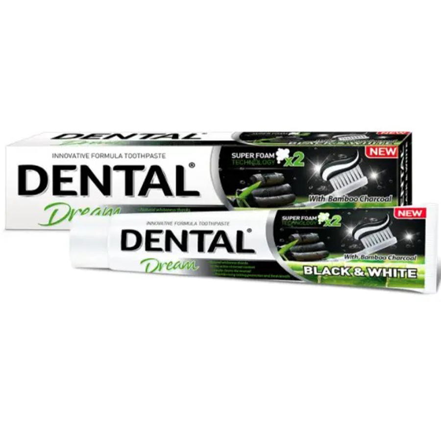 DENTAL კბილის პასტა Dental Dream ბამბუკის ნახშირით 100 მლ (დენტალ)
