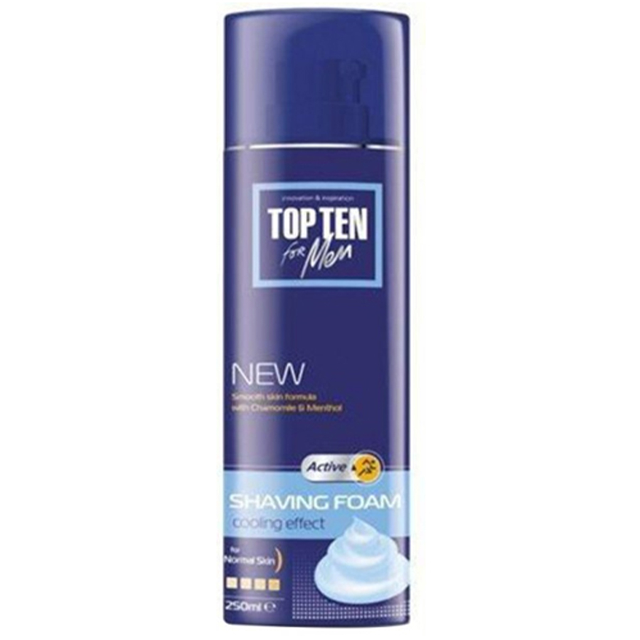 TOP TEN საპარსი ქაფი დინამიკი 250 მლ (ტოპ ენი)