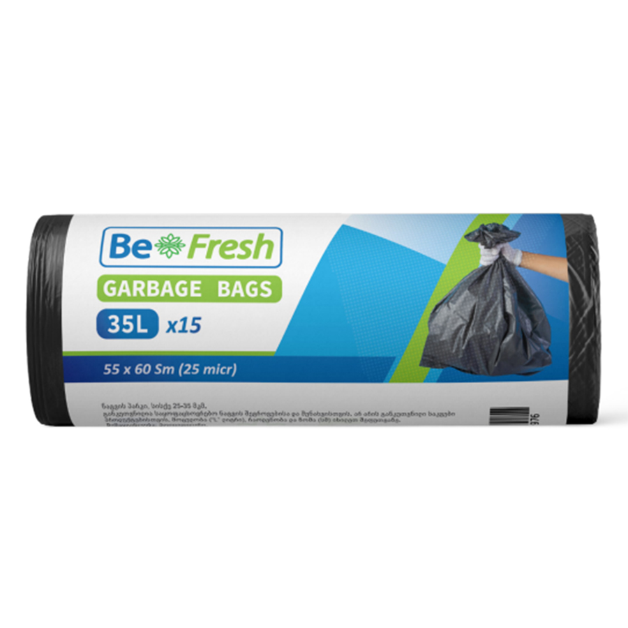 BE FRESH ნაგვის პარკი 35ლ-15ც/3800107326983