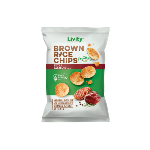 LIVITY ბრინჯის ჩიფსი ტეხასური-60გ/3800233091625