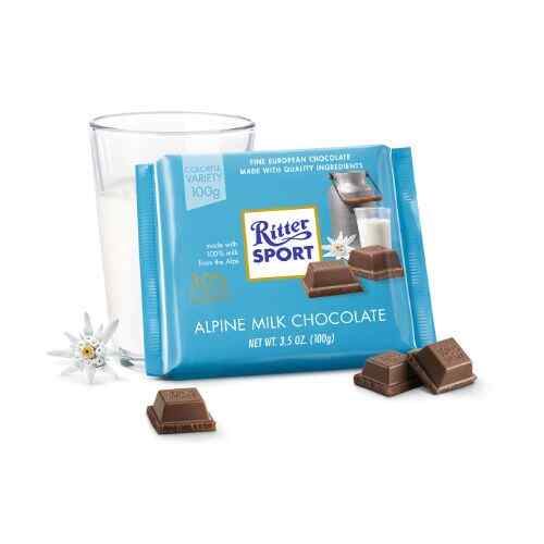 Ritter sport- რძიანი შოკოლადი