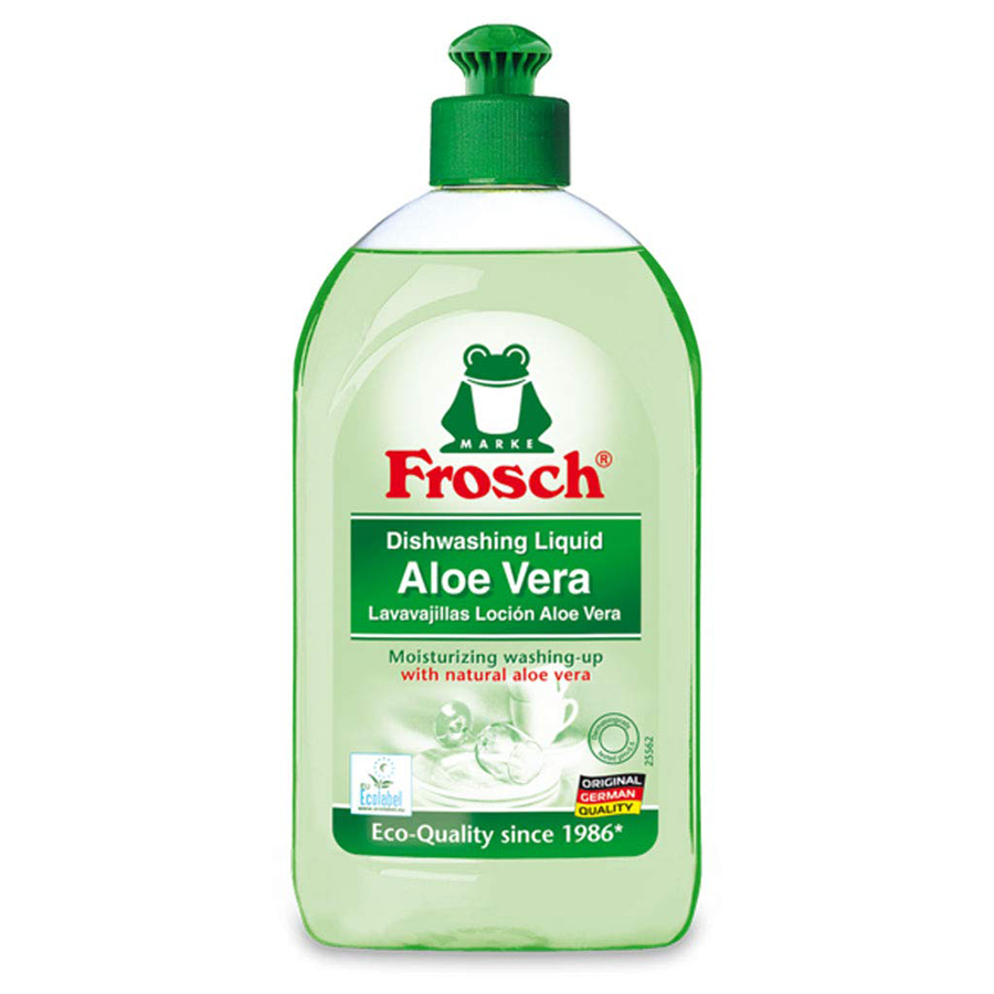 FROSCH ჭურჭლის სარეცხი სითხე ალოე ვერა 500 მლ (ფროში)