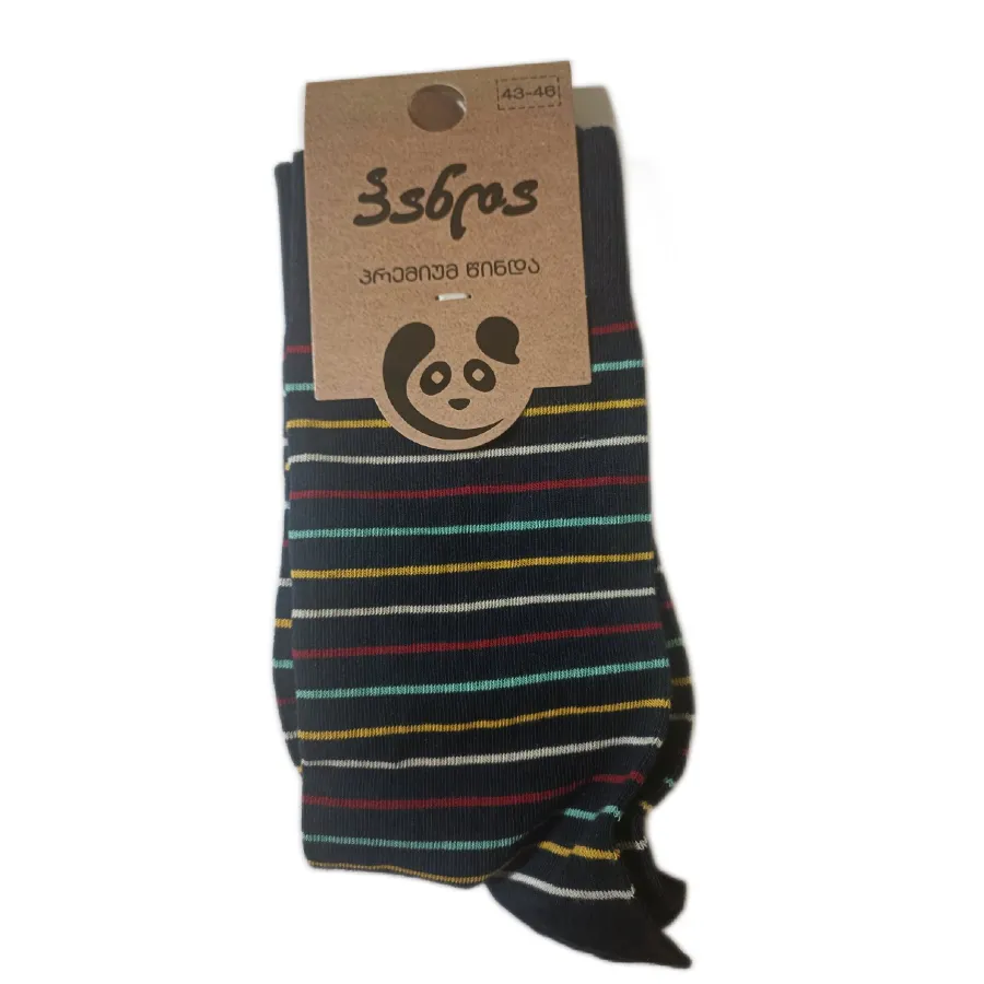 PANDA პრემიუმ წინდა დიზაინი ცისარტყელა (პანდა)