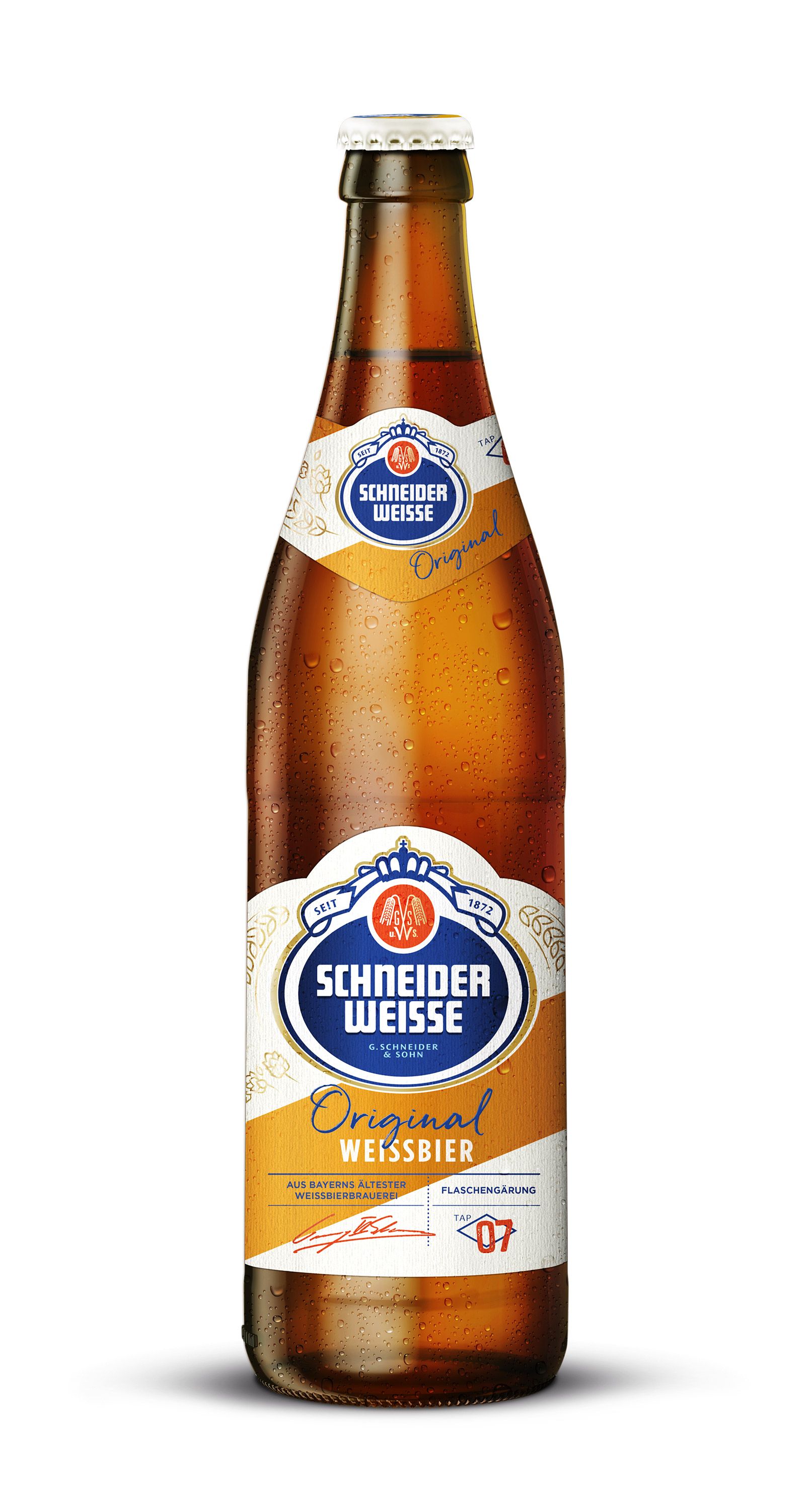 ლუდი / Schneider Weisse / ჩამოსხმა 7 - „ორიგინალი“გაუფილტრავი 5, 4 % 0,5