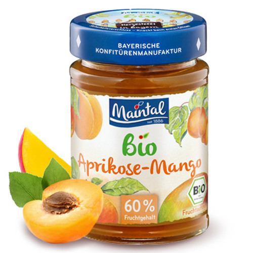 ორგანული ჯემი/ Maintal/ გარგარი და მანგოს, ვეგანური 210გ