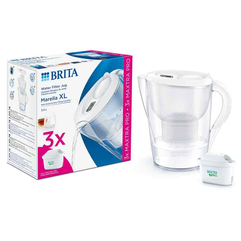 BRITA XL Marella თეთრი (+3 MXPRO)