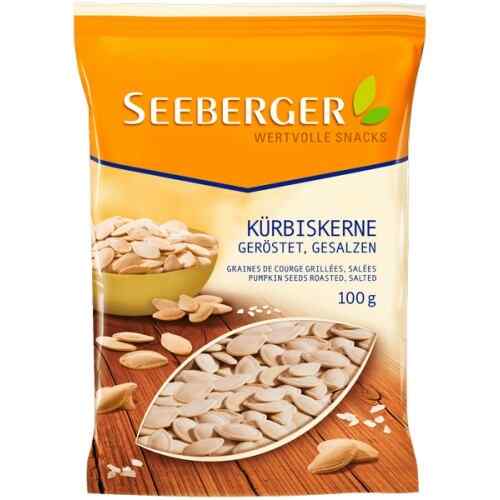 Seeberger-გოგრის გული მოხალული, დამარილებული 100გრ*13