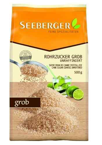 Seeberger ლერწმის ყავისფერი შაქარი 500 გრ*12
