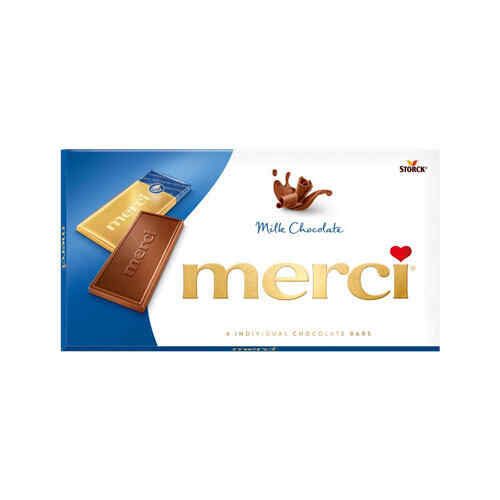MERCI რძიანი შოკოლადის ფილა 100გრ/4014400914245