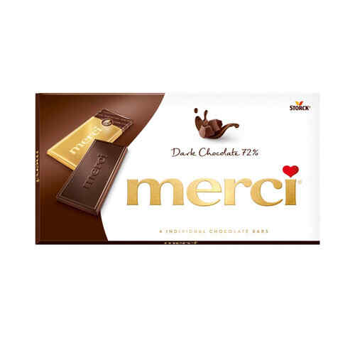 Storck - merci- შოკოლადის ფილა შავი შოკოლ 15X100გრ