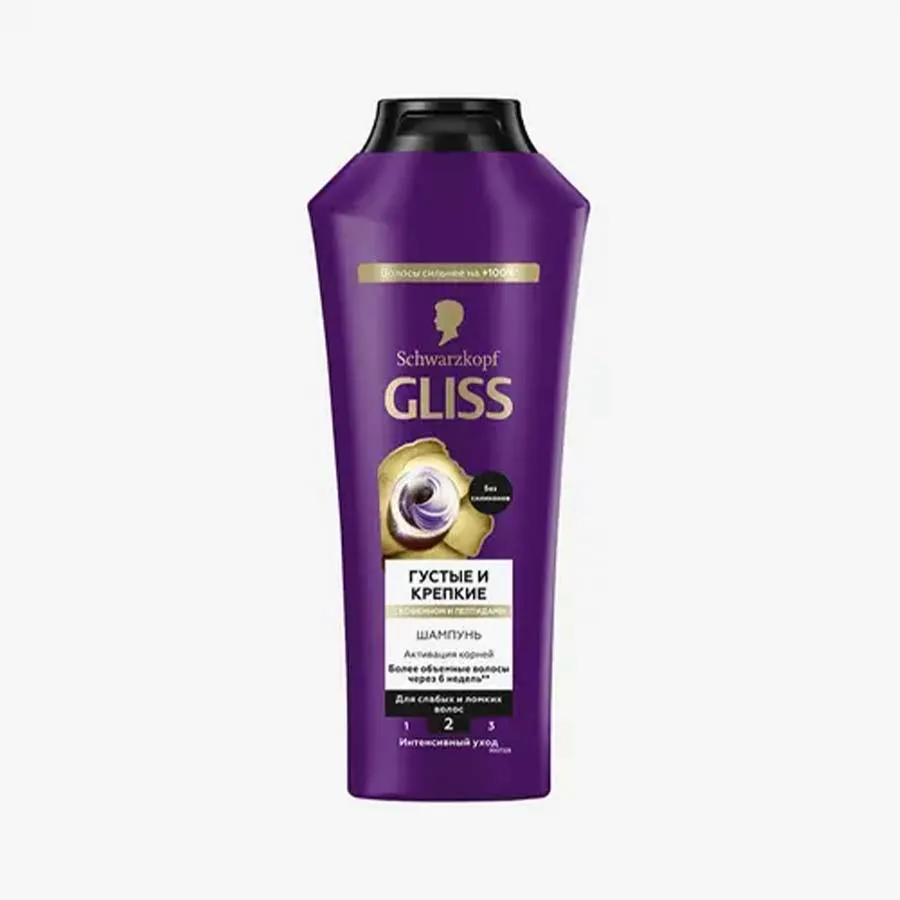 GLISS KUR თმის შამპუნი სიძლიერე 400 მლ (გლის კური)