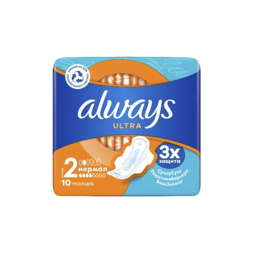Olways ultra-ჰიგიენური საფენი ულტრა ნორმალი 16X1