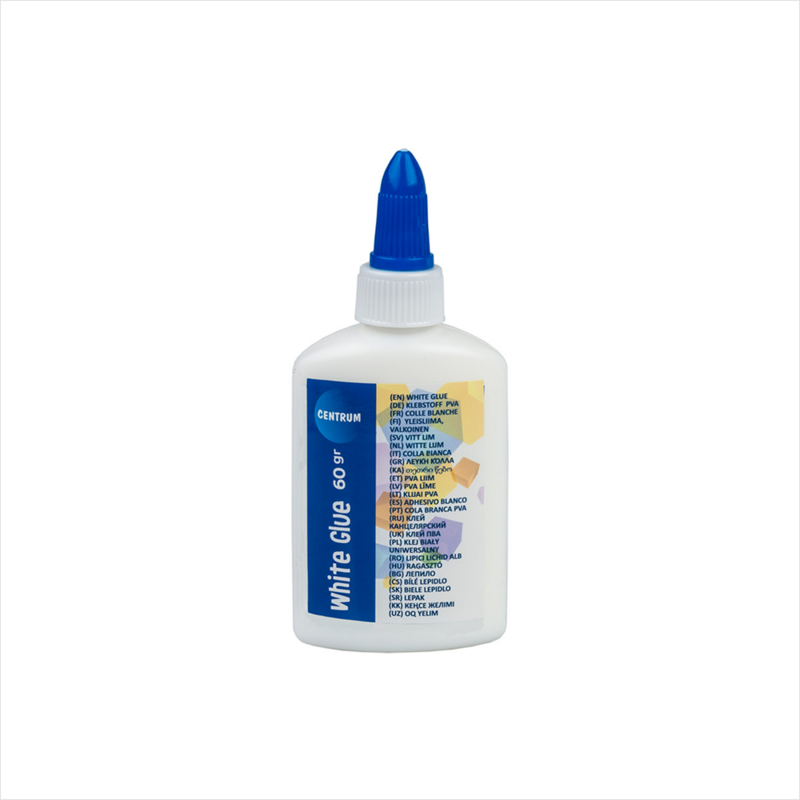 CENTRUM-წებო თეთრი PVA 60g 24ც