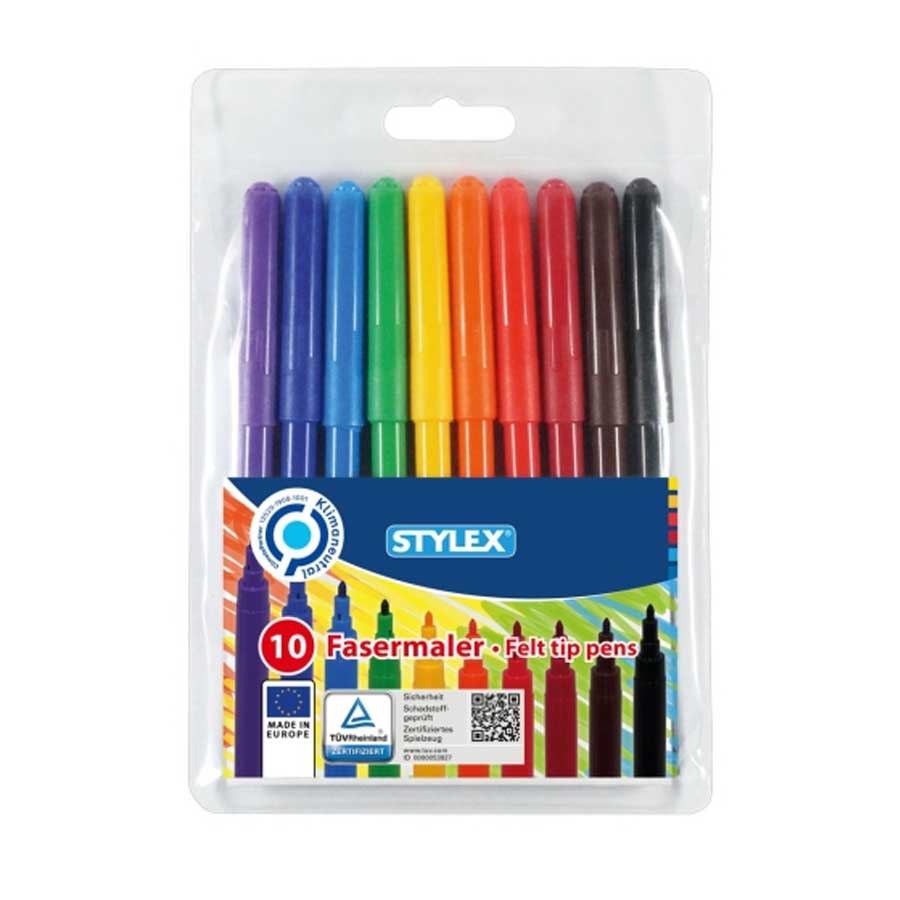 STYLEX ფლომასტერი 10 ფერი (სტაილექსი)