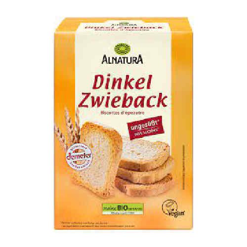 პურის ორცხობილა სპელტის ორაგნული /Alnatura/200გ