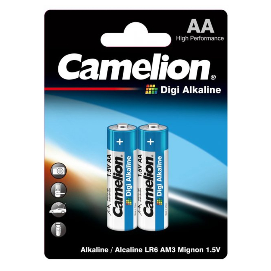 Camelion Alkaline ელემენტი AA ზომა, 2ც-შეკვრა, LR6-BP2DG