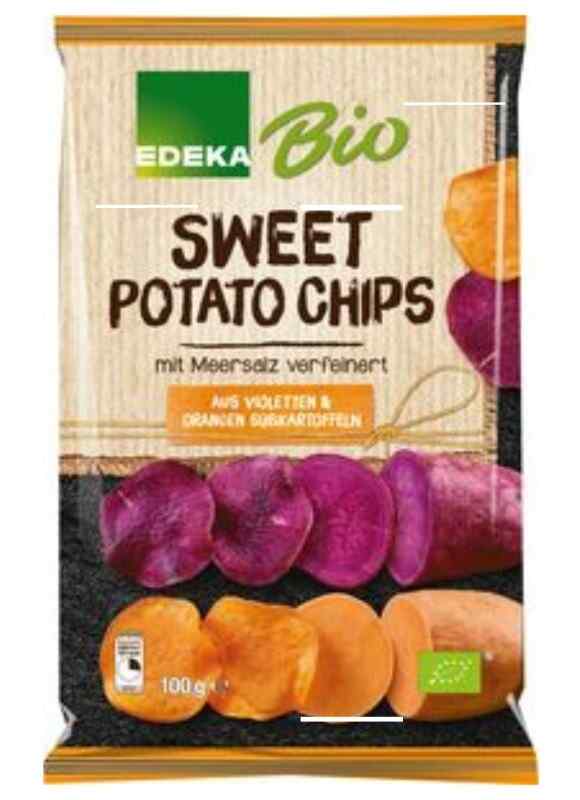 EDEKA BIO თკბილი კარტოფილის ჩიფსი