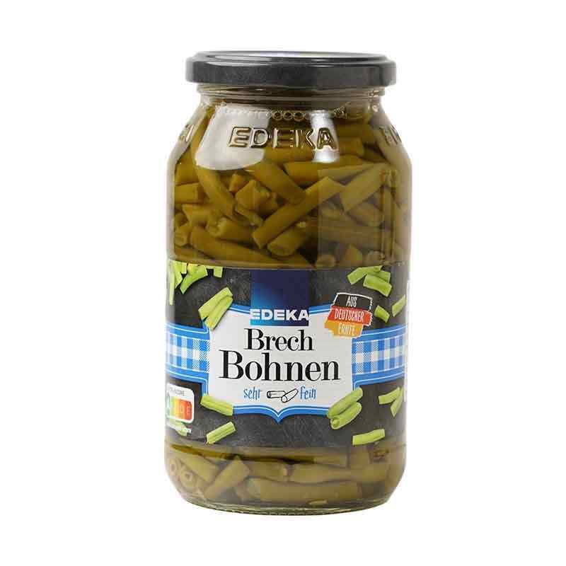 EDEKA კონსერვირებული მწვანე ლობიო