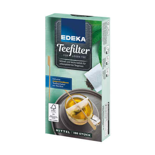 ჩაის ფილტრი პატარა / EDEKA / 100 ც