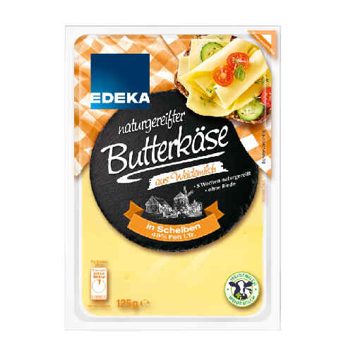 ყველი დაჭრილი 45% /EDEKA/ 125გრ