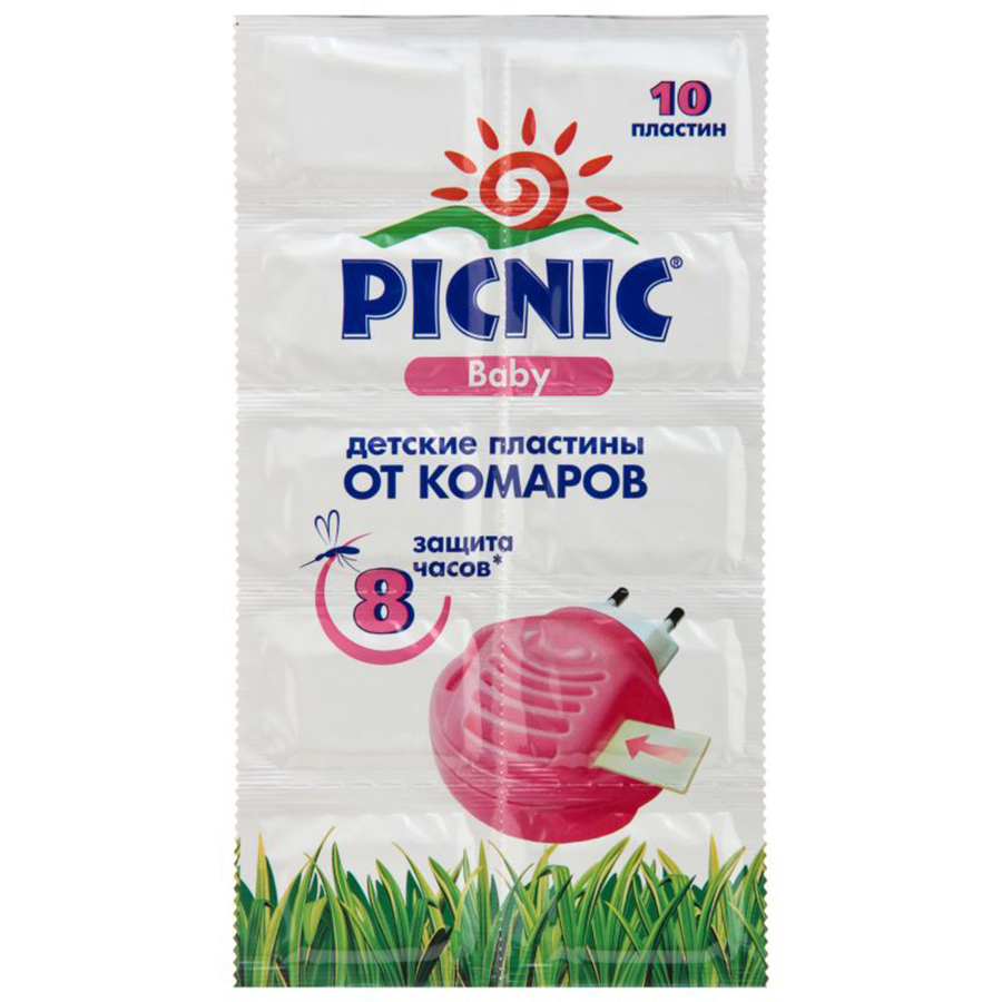 PICNIC ბავშვის ელექტრო ფუმიგატორი ფირფტა 10 ც (პიკნიკი)