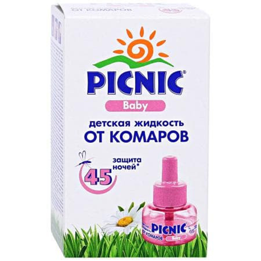 PICNIC Baby კოღოს საწინააღმდეგო სათადარიგო სითხე 30 მლ (პიკნიკი)