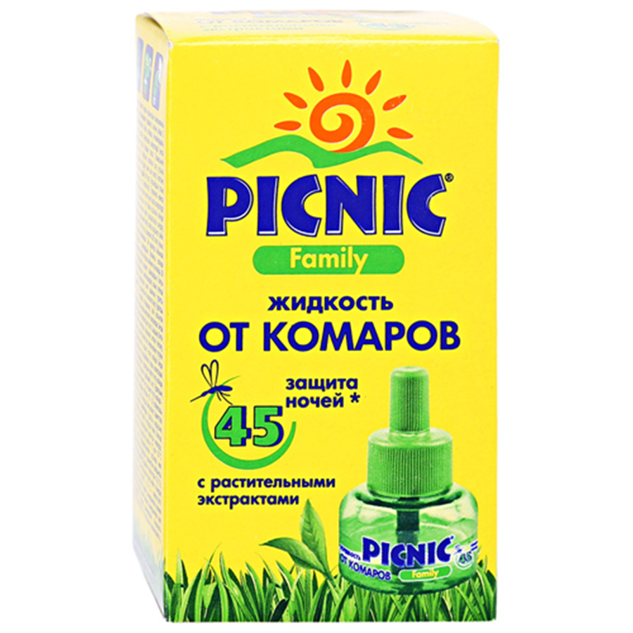 PICNIC ფემილი - ელექტრო ფუმიგატორის სათადარიგო სითხე (პიკნიკი)